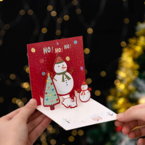 3D Christmas gift cards