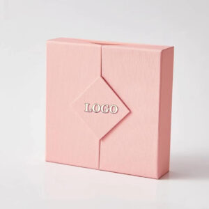 Pink-Flap-Double-Open-Door-Foldable-Magnetic-Closure-Jewelry-Packaging-Box